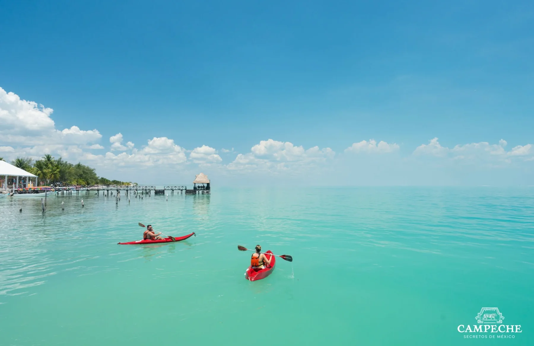 Kayaking on turquoise waters near Isla Aguada
